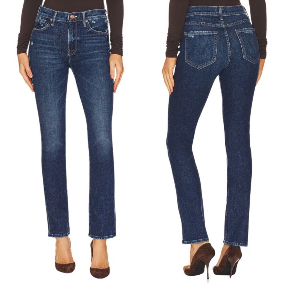 NWT Mother Women’s The Rascal Skimp Yee Haw Straight Leg Denim Jeans Size 28 - Picture 2 of 15